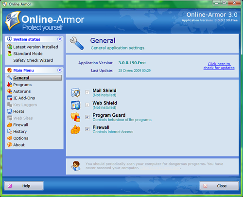 Online Armor Free